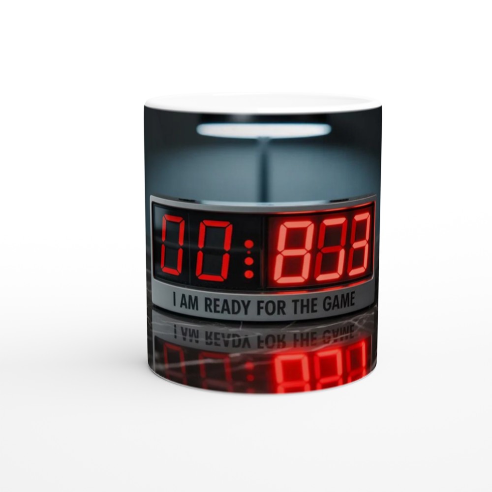I Am Ready For The Game - Digital Countdown Clock Mug — view 11