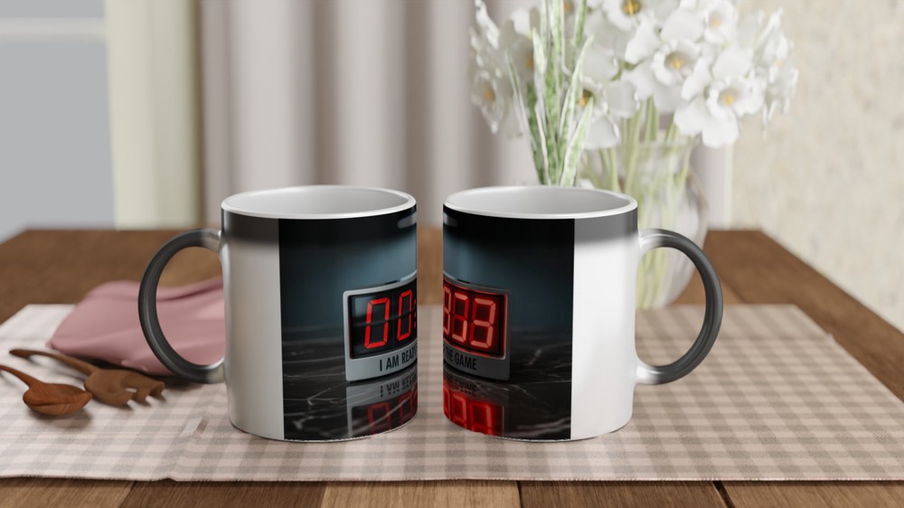 I Am Ready For The Game - Digital Countdown Clock Mug — view 3