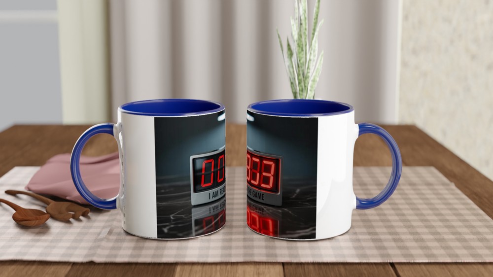 I Am Ready For The Game - Digital Countdown Clock Mug — view 4