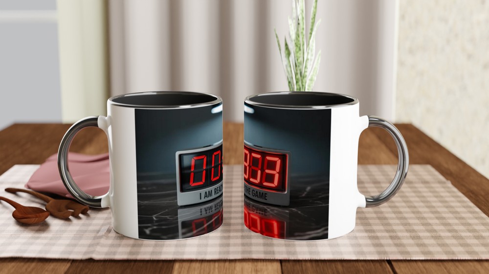I Am Ready For The Game - Digital Countdown Clock Mug — view 9