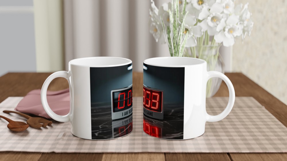 I Am Ready For The Game - Digital Countdown Clock Mug
