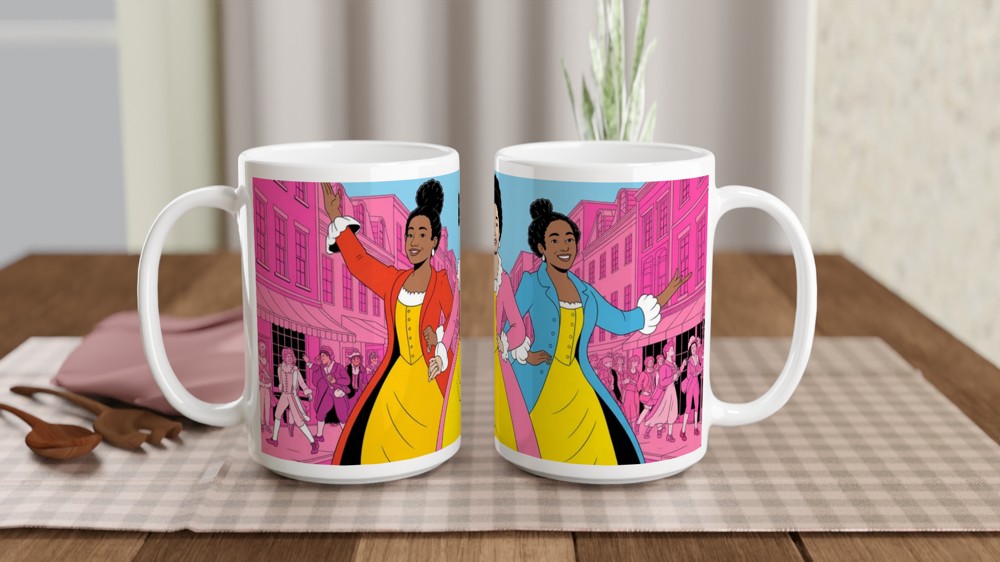 Schuyler Sisters Mug | Hamilton Inspired Gift | Musical Theatre Mug for Her | Theatre Lover Present — view 2