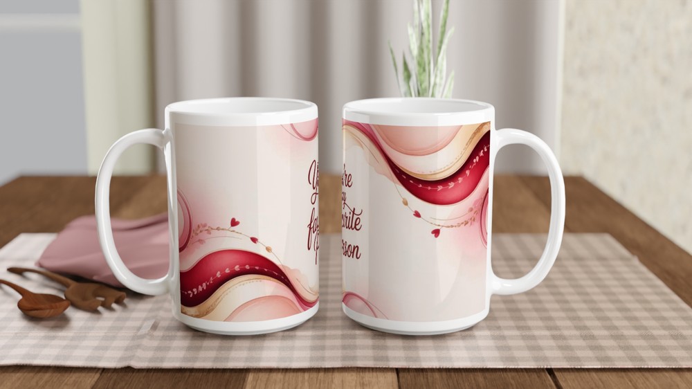 Favourite Person Mug | Romantic Valentine's Gift for Him or Her | Anniversary Coffee Cup — view 2