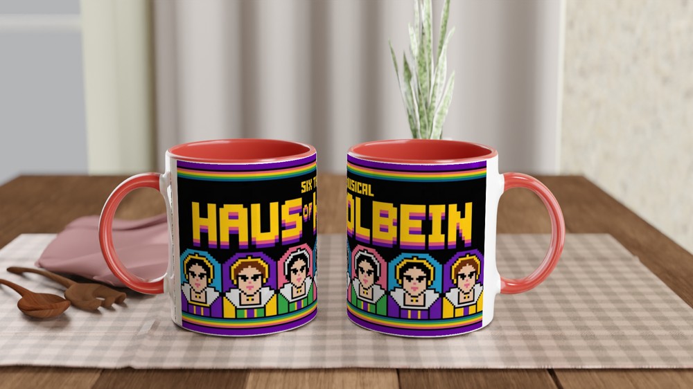Six The Musical Haus of Holbein Pixel Art Mug — view 7