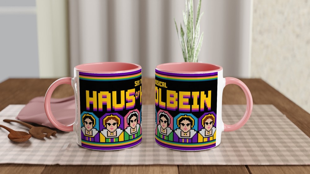 Six The Musical Haus of Holbein Pixel Art Mug — view 6