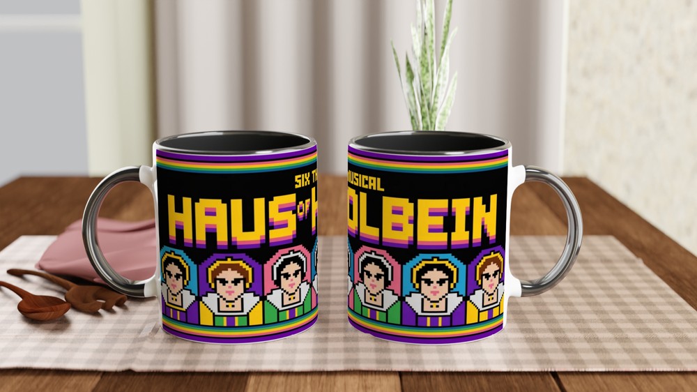 Six The Musical Haus of Holbein Pixel Art Mug — view 9