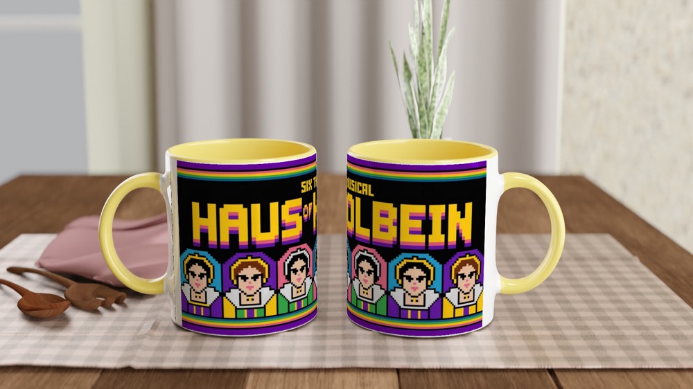 Six The Musical Haus of Holbein Pixel Art Mug — view 8