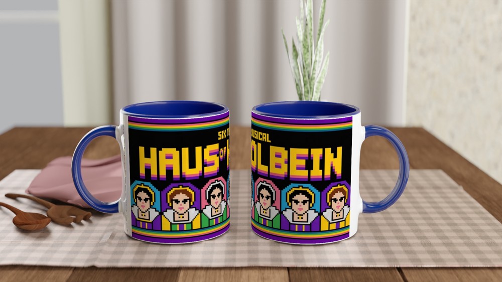 Six The Musical Haus of Holbein Pixel Art Mug — view 4