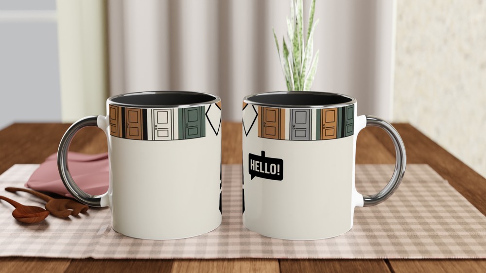 Book of Mormon Mug | 'Hello!' Missionary Badge Design | Musical Theatre Gift | West End Present — view 9