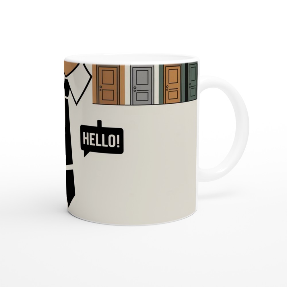 Book of Mormon Mug | 'Hello!' Missionary Badge Design | Musical Theatre Gift | West End Present — view 12