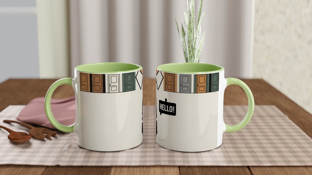 Book of Mormon Mug | 'Hello!' Missionary Badge Design | Musical Theatre Gift | West End Present — view 5
