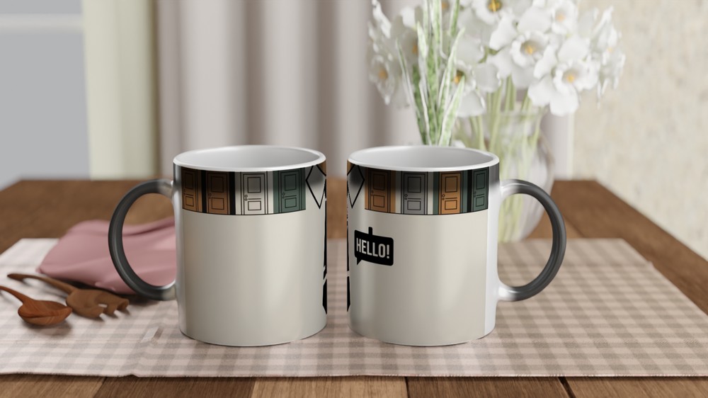 Book of Mormon Mug | 'Hello!' Missionary Badge Design | Musical Theatre Gift | West End Present — view 3