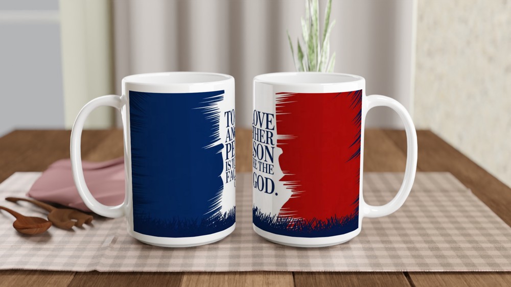 Les Miserables Mug | To Love Another Person Quote | Musical Theatre Gift | French Barricade Design for West End Fans — view 2