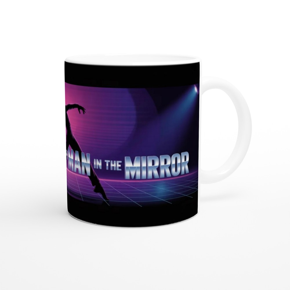 Man In The Mirror Dance Silhouette Retro Mug — view 12