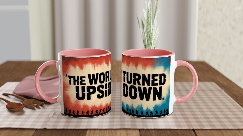 Hamilton Musical Mug | Yorktown Quote Gift | The World Turned Upside Down | Theatre Lover Present — view 6