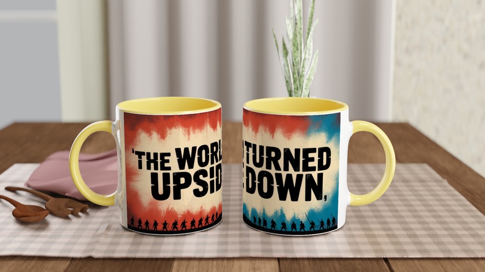 Hamilton Musical Mug | Yorktown Quote Gift | The World Turned Upside Down | Theatre Lover Present — view 8
