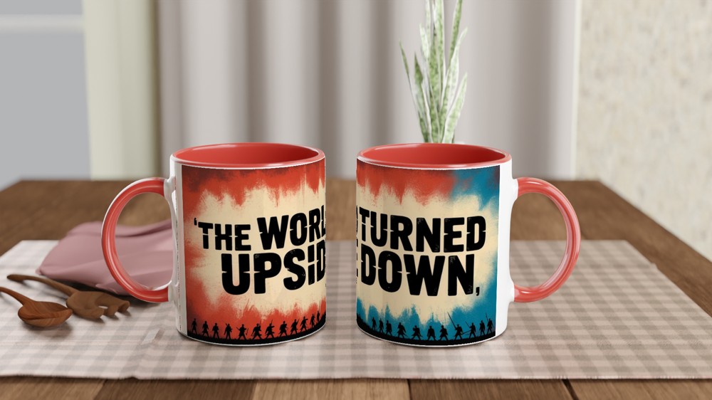 Hamilton Musical Mug | Yorktown Quote Gift | The World Turned Upside Down | Theatre Lover Present — view 7
