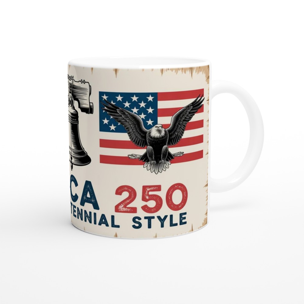 America 250 Mug | US History Semiquincentennial Gift | 1776 Timeline Tea Stained Parchment Mug | Gift for Dad Him History Buffs — view 12