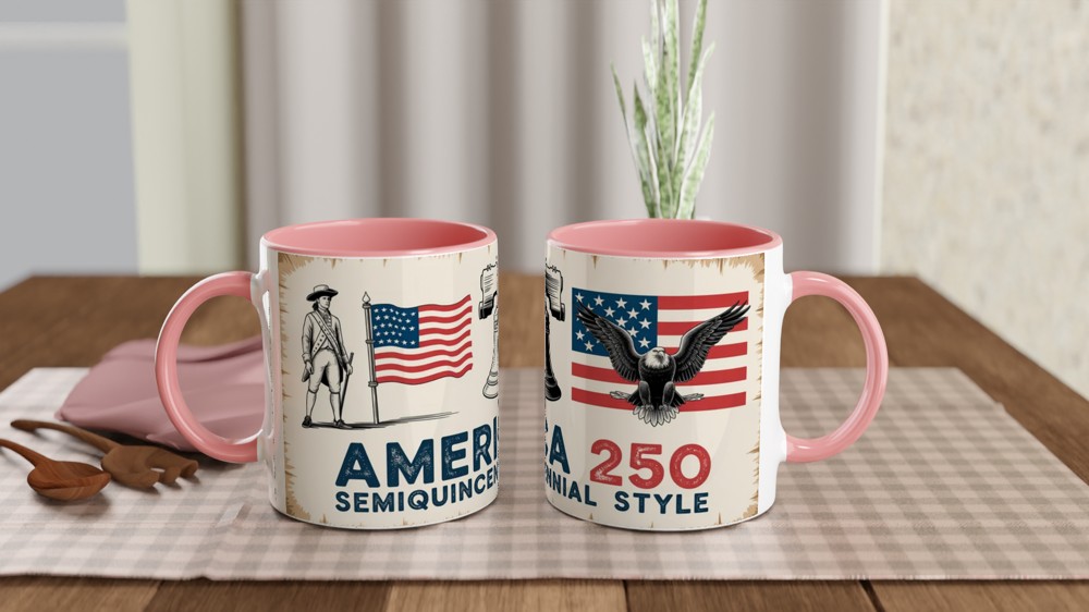 America 250 Mug | US History Semiquincentennial Gift | 1776 Timeline Tea Stained Parchment Mug | Gift for Dad Him History Buffs — view 6