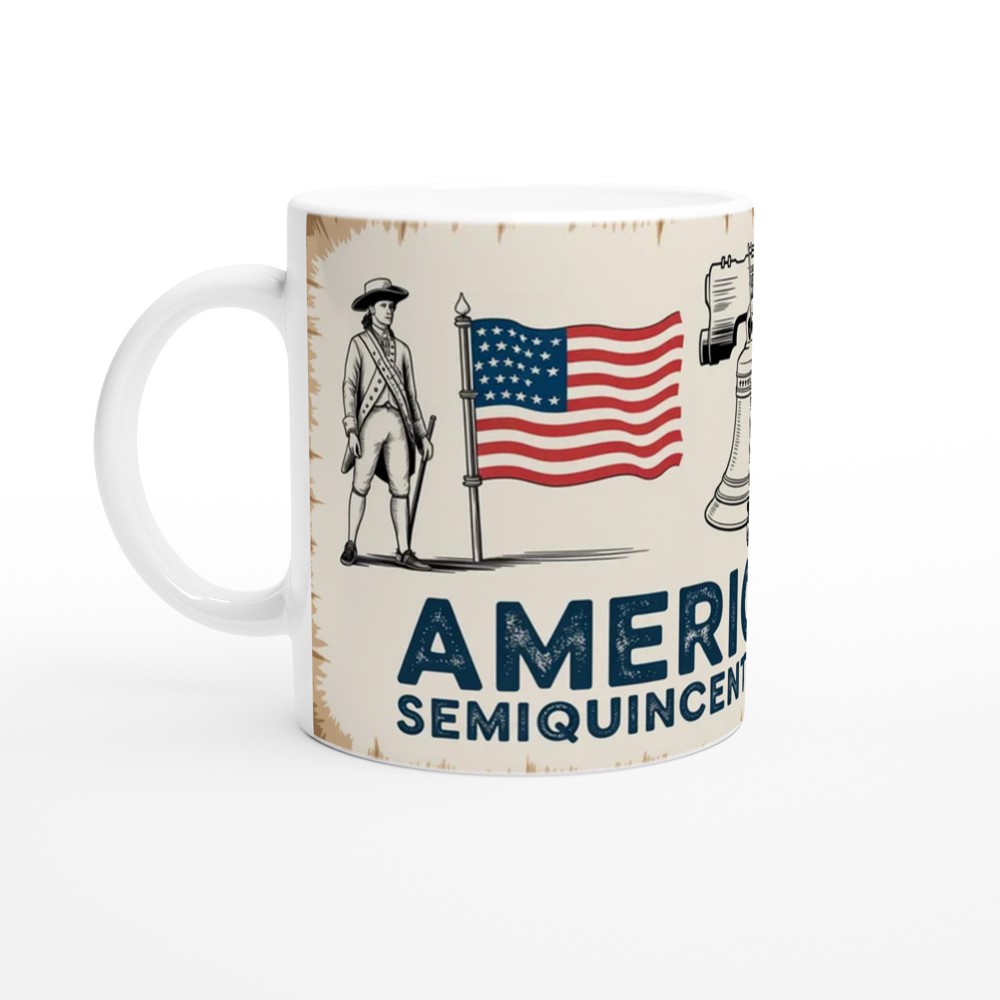 America 250 Mug | US History Semiquincentennial Gift | 1776 Timeline Tea Stained Parchment Mug | Gift for Dad Him History Buffs — view 10