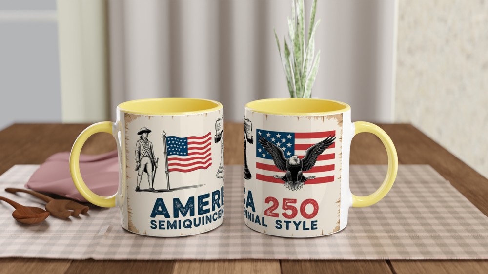 America 250 Mug | US History Semiquincentennial Gift | 1776 Timeline Tea Stained Parchment Mug | Gift for Dad Him History Buffs — view 8